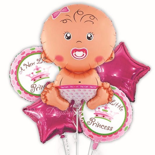 Baby Girl Foil Balloons