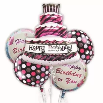 Birthday Cake Foil Balloons