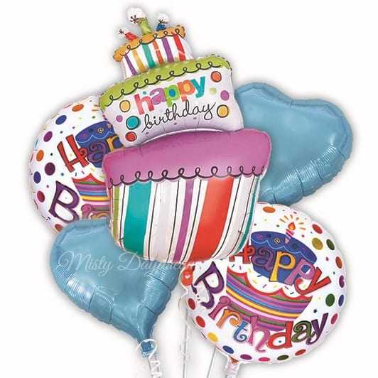 Birthday Cake Foil Balloons