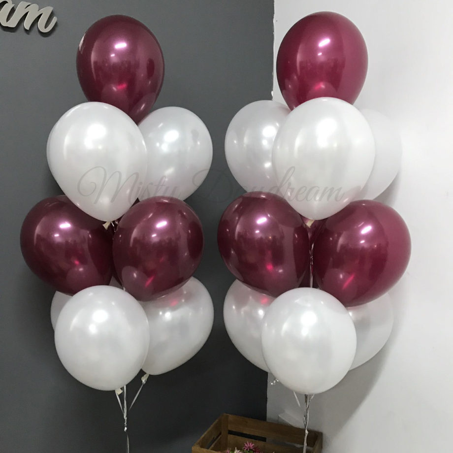 2 Colours Layered Balloons Bouquet