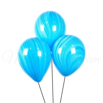 Blue Marble Latex Helium Balloons