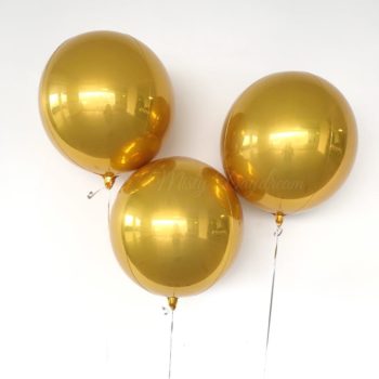 Gold Orbz Balloons