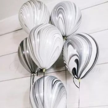 Classic Marble Latex Helium Balloons
