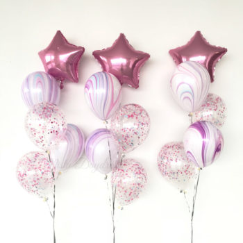 Star Cascading Helium Balloons Bouquet