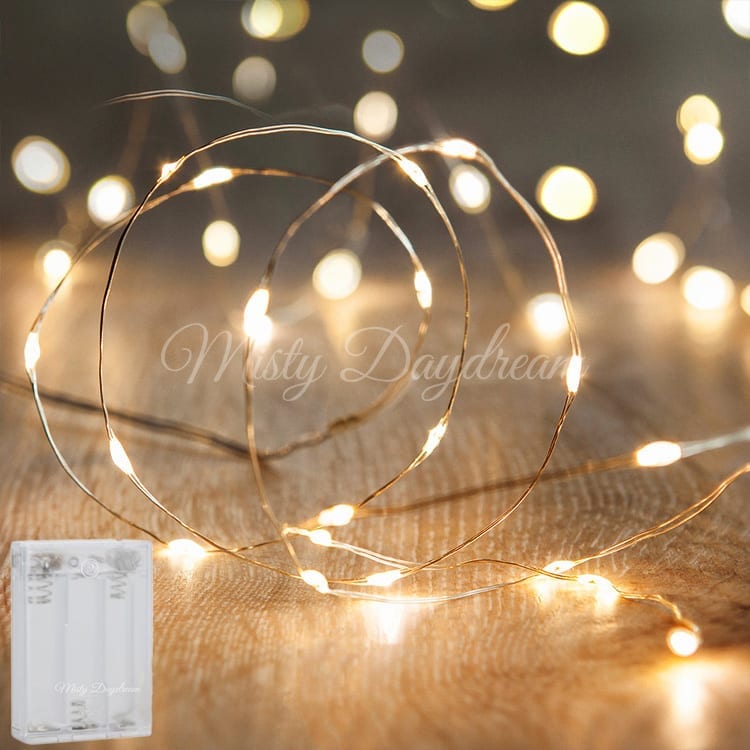 Details about   2-10M Battery Silver Wire String Fairy Room Xmas Party Lights Warm White Blue UK 