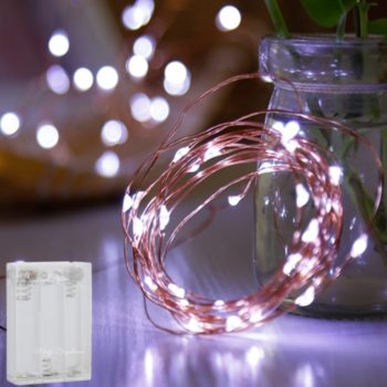 LED Copper Wire Battery Cold White