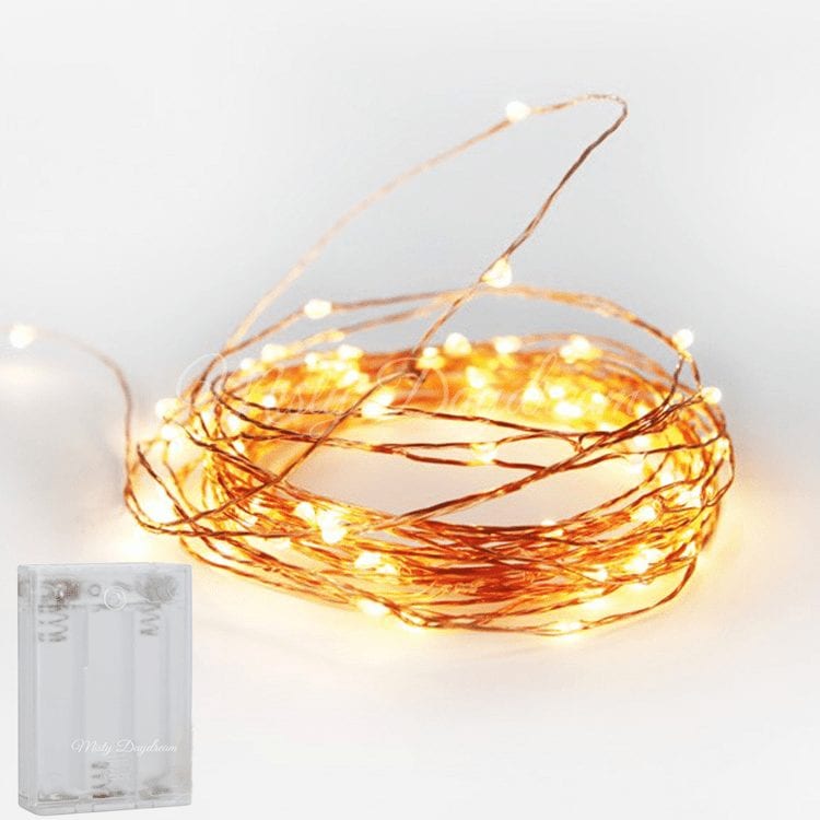 LED Copper Wire Battery Warm White