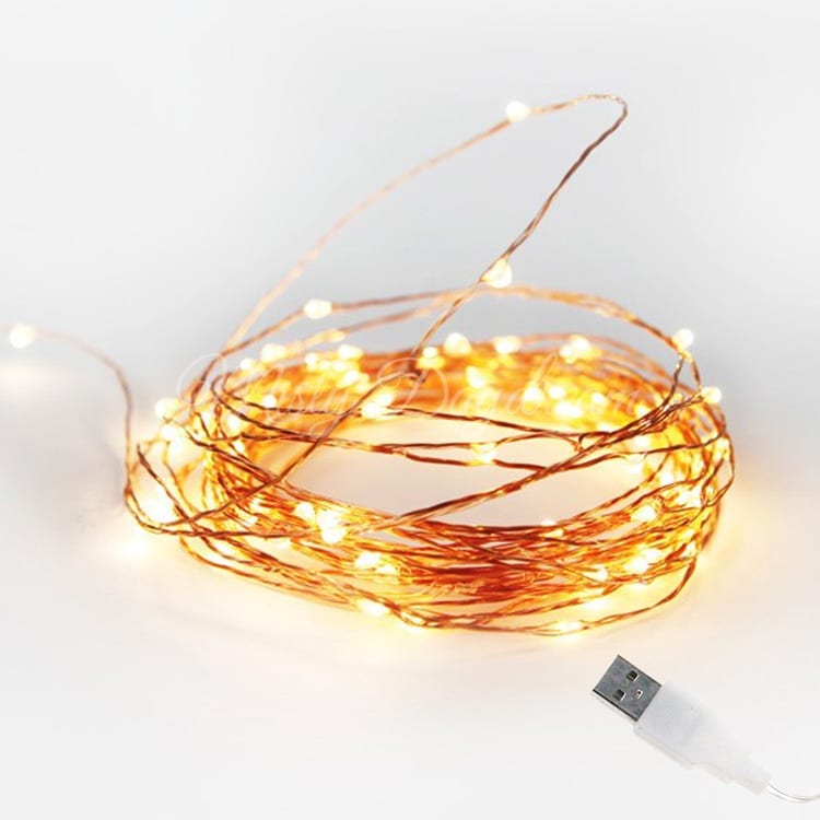 LED Copper Wire USB Warm White