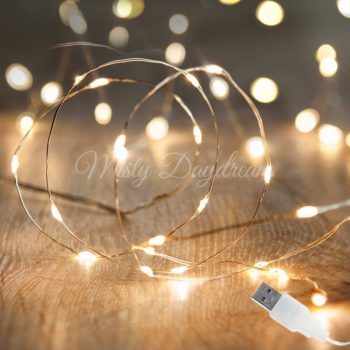 LED Silver Wire USB Warm White