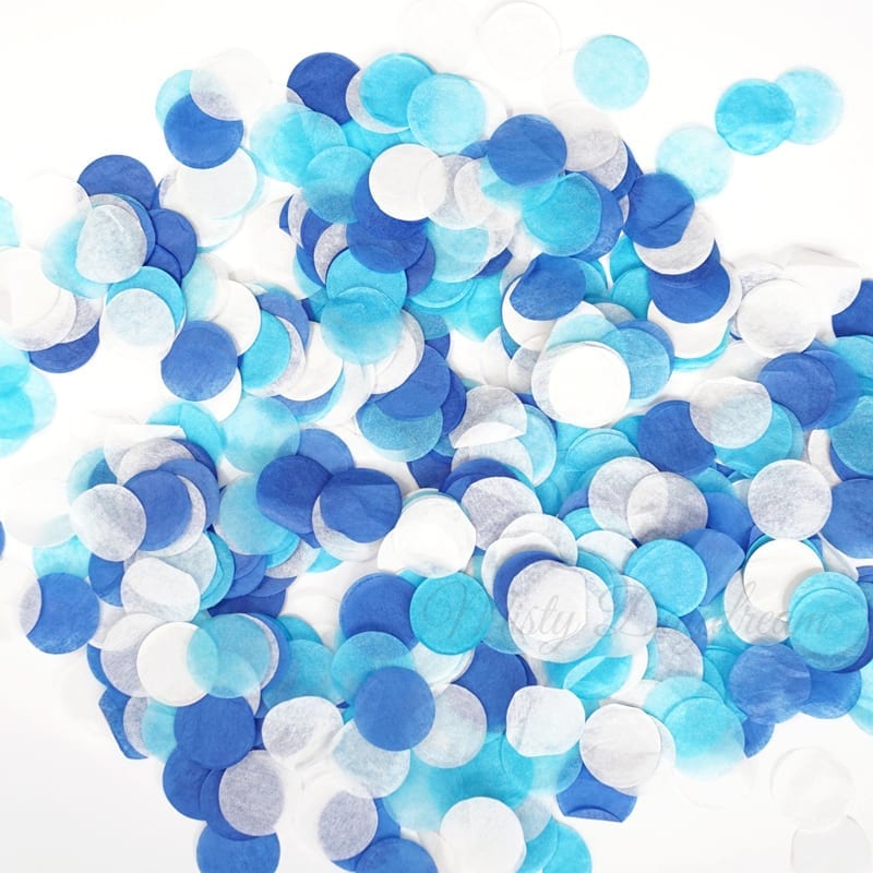 Ice Blue Confetti