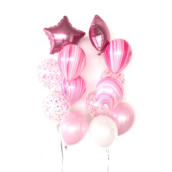 Star Cascading Helium Balloons Bouquet