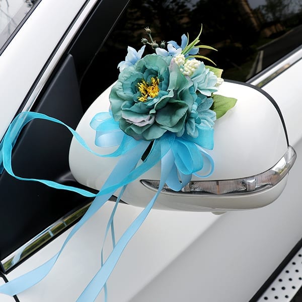 Wedding Car Ribbon - Blue
