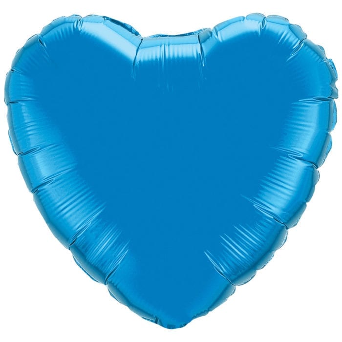 Dark Blue Heart Foil Balloons
