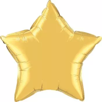 Gold Star Foil Balloons
