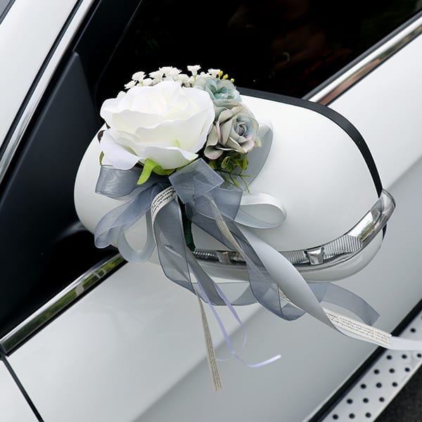 Wedding Car Ribbon - Grey