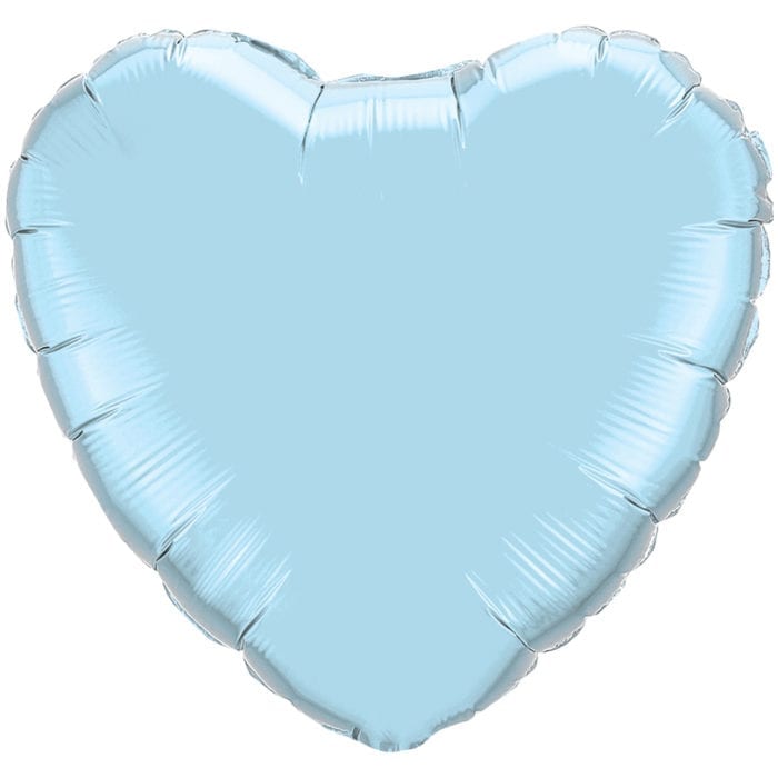 Light Blue Heart Foil balloons
