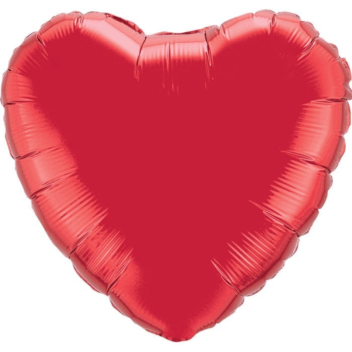 Red Heart Foil balloons