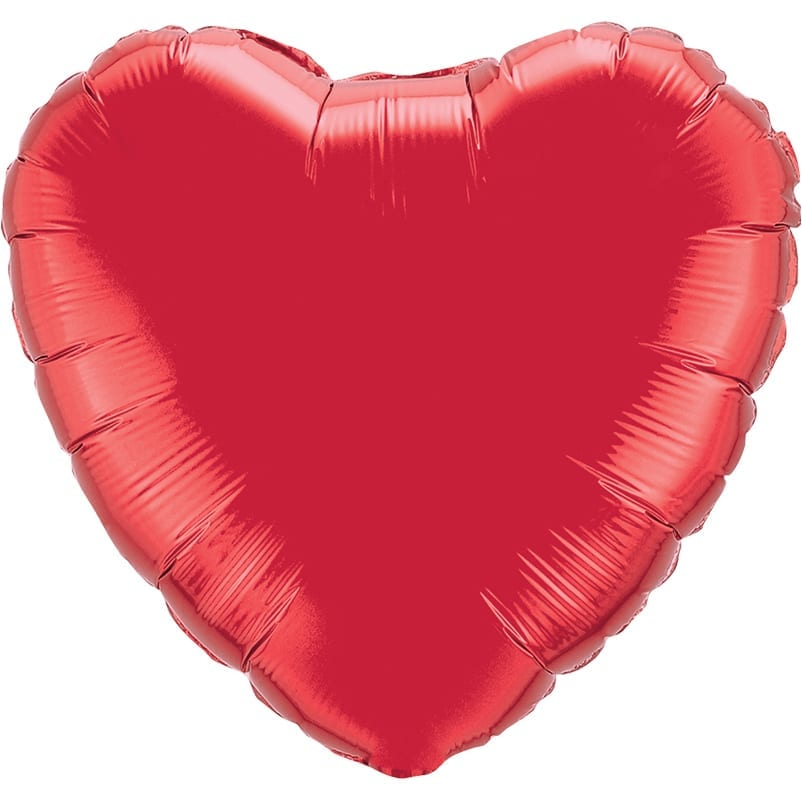 Red Heart Foil balloons