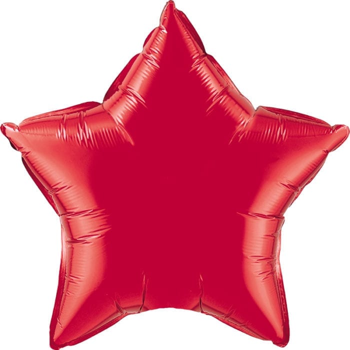 Red Star Foil Balloons