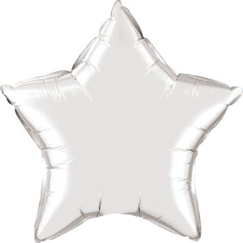 Silver Star Foil Balloons