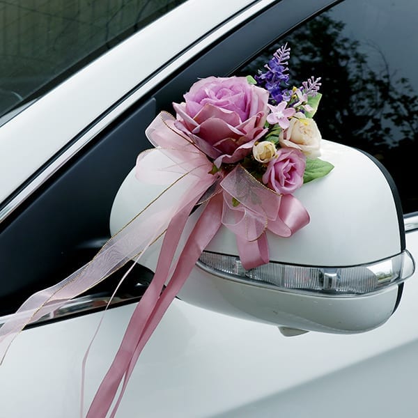 Wedding Car Ribbon - Violet