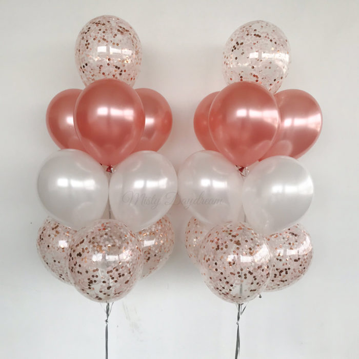 Confetti Layered Helium balloons Bouquet