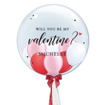 customised valentine balloons