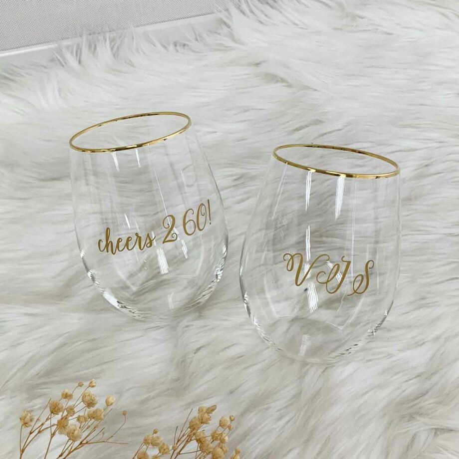 Customised Gold Rim Glasses Mug