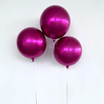 Magenta orbz balloons