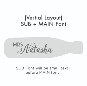 Vertical Text – SUB + MAIN Font