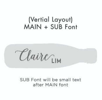 Vertical Text – MAIN + SUB Font