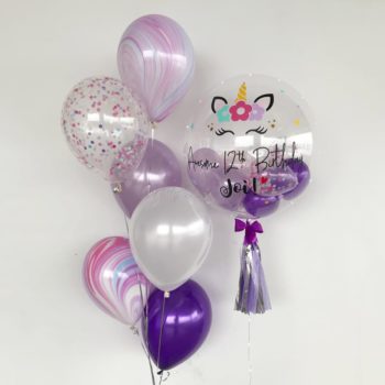 Unicorn customised balloons