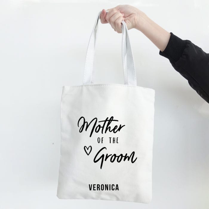 Customise name Mother Of The Groom tote bag