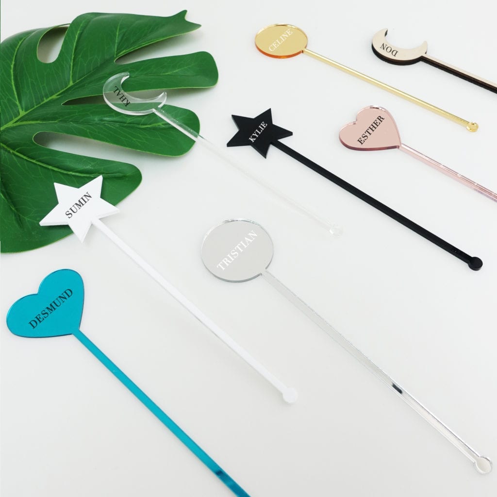 [Custom Name] Cocktail Mixer Wedding Stirrers Favour/ Gift