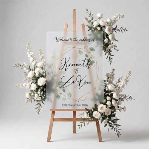 Frosted Acrylic Wedding Signage