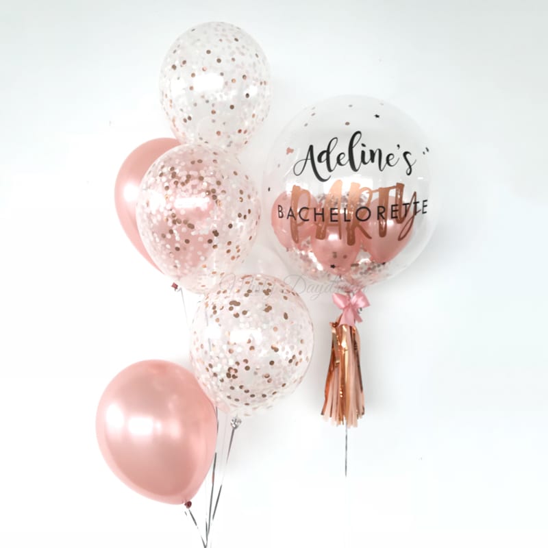 Customised 24inch bubble helium balloons