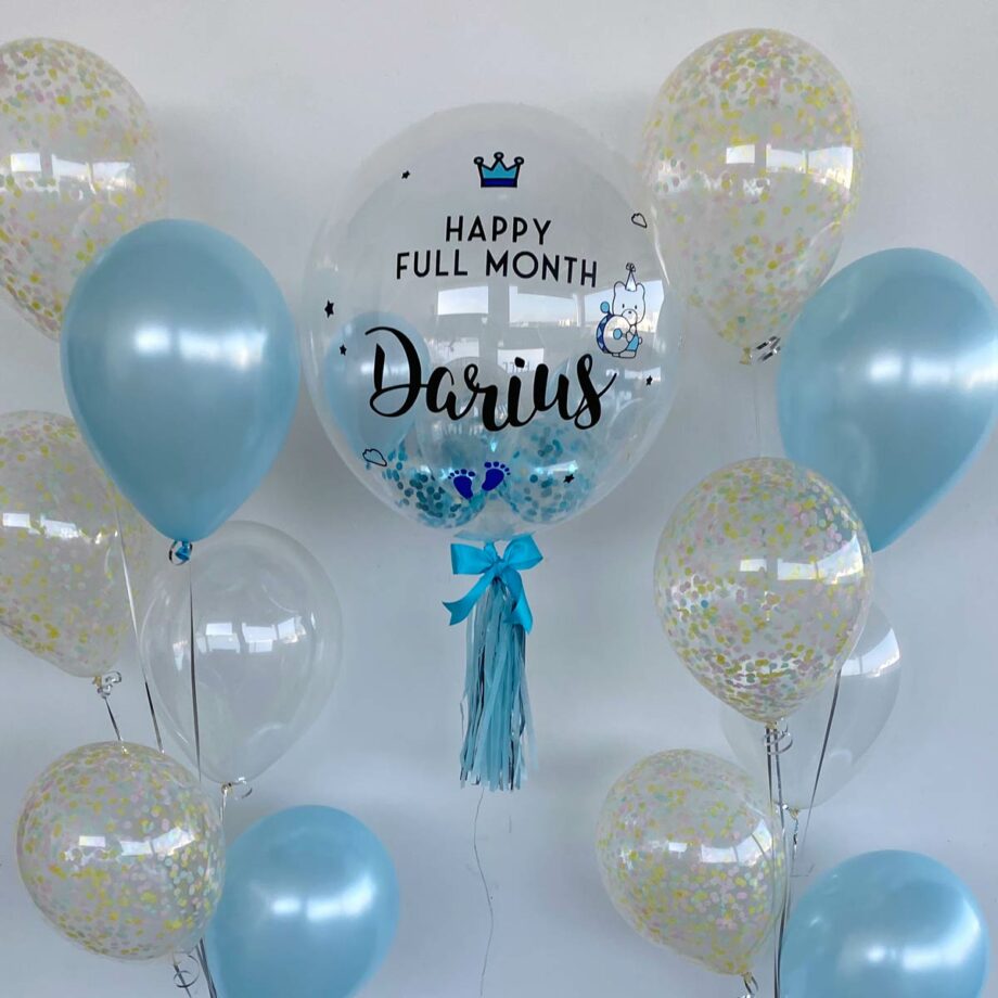 Bear Drum – 24 inch Personalized Bubble Balloon