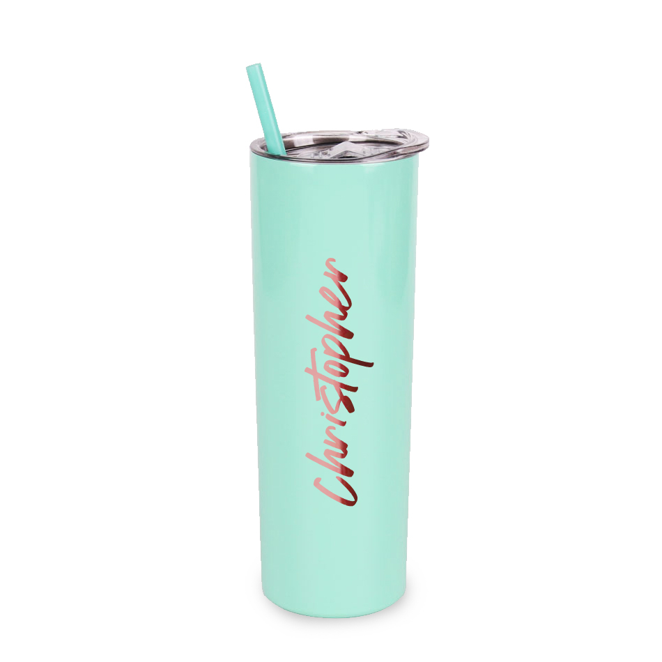 Custom Name Insulated Stainless Steel Tumbler - Mint