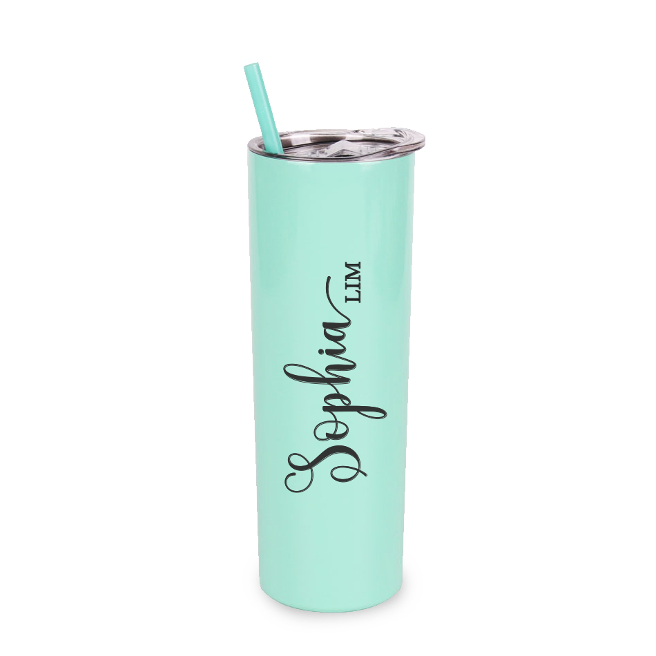 Custom Name Insulated Stainless Steel Tumbler - Mint