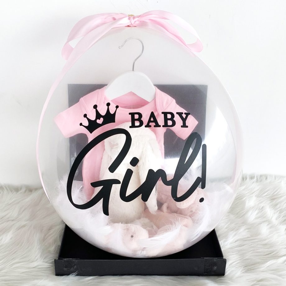 customise Baby Girl / Baby Boy gift balloon