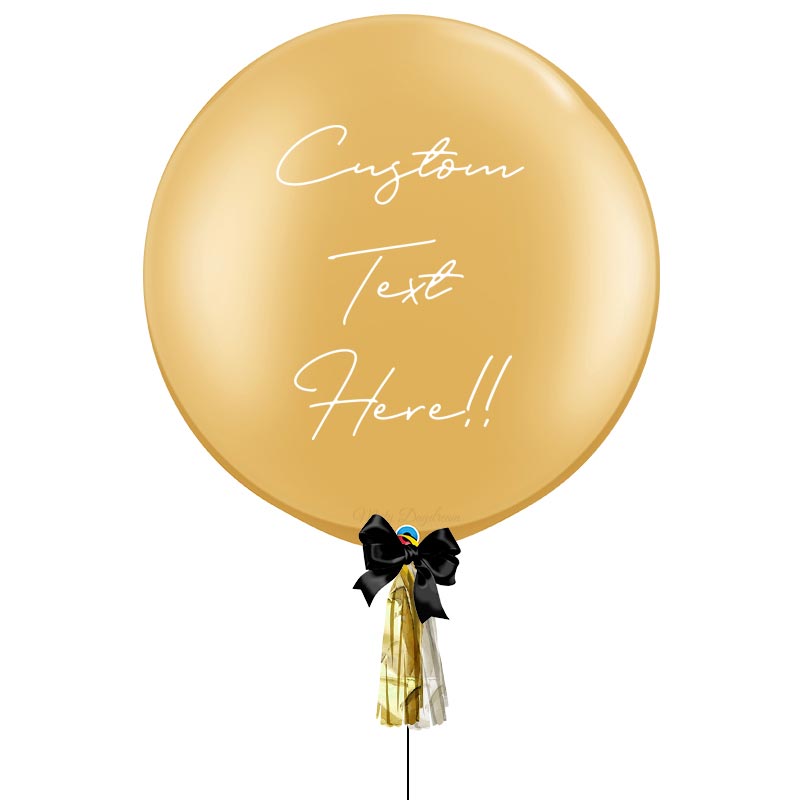 36inch Gold Customised Balloons