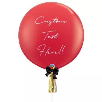 36inch Ruby Red Customised Balloons