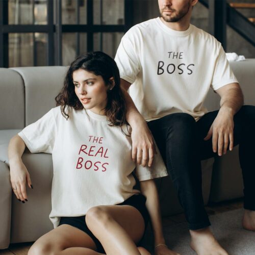The Boss The Real Boss Couple T-shirt