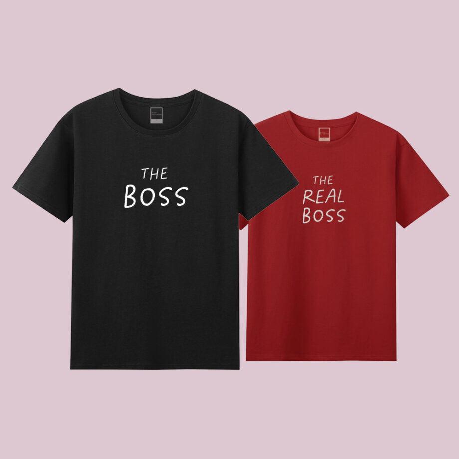 The Boss and The Real Boss Valentines Tee Design