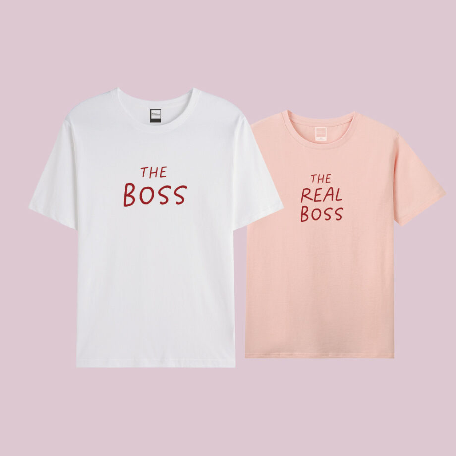 The Boss and The Real Boss Valentines Tee Design3
