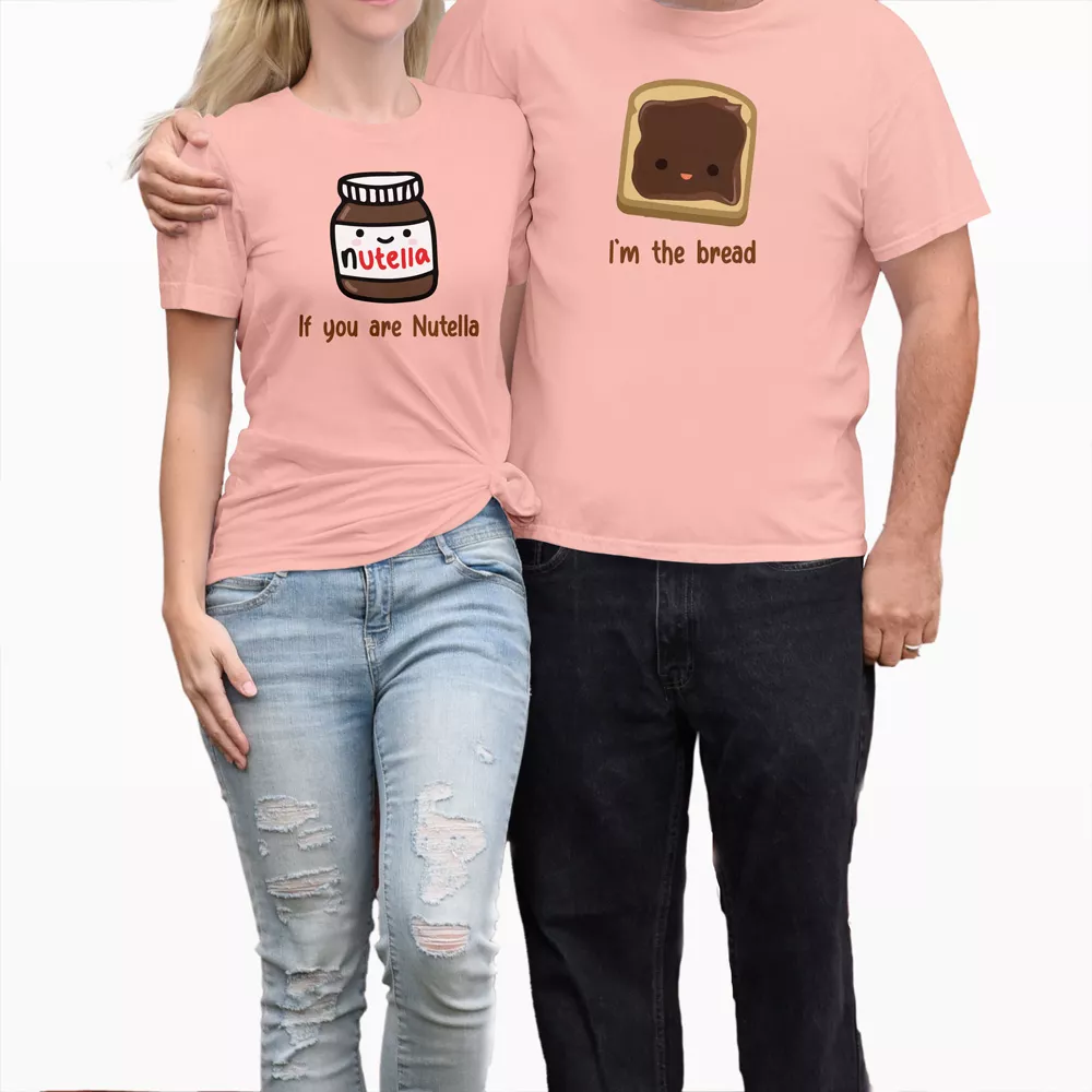 Nutella and the bread couple t shirt