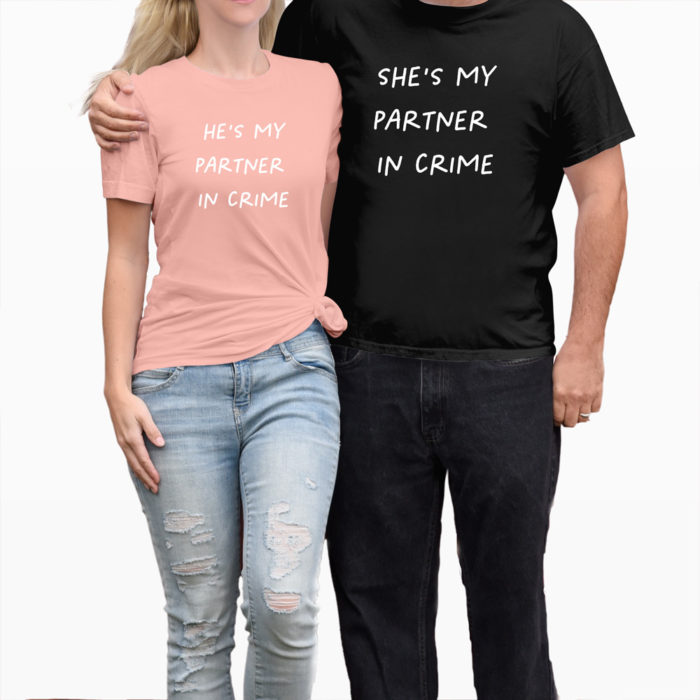 partner in crime couple t shirt