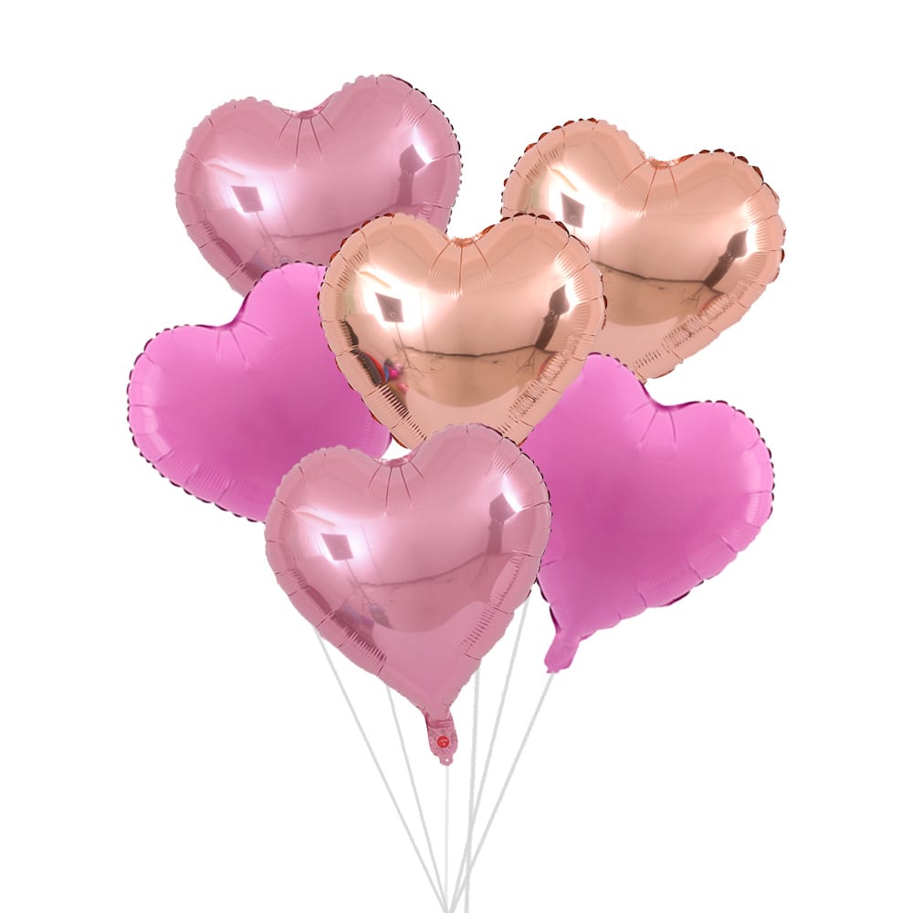 sweet love 18 inch heart foil balloons bouquet