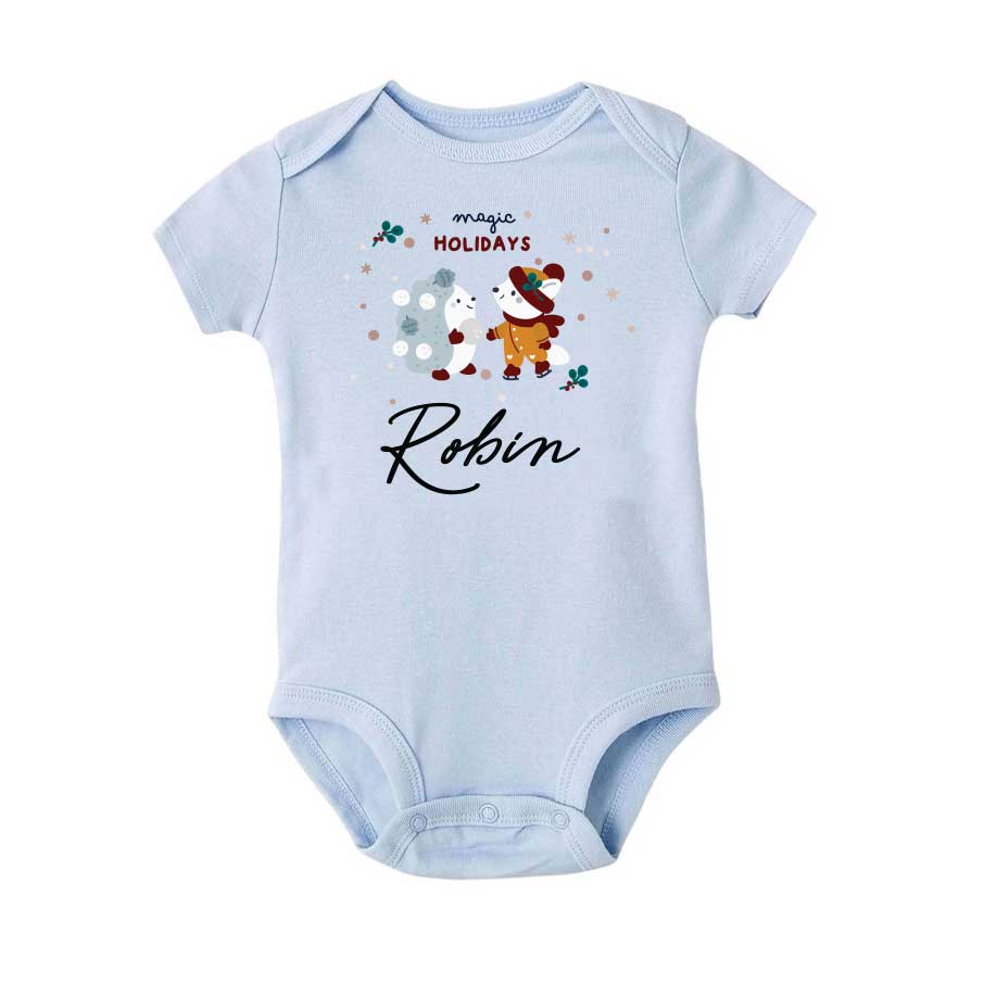 custom name baby bodysuit and tee Hedgehog and the friend design