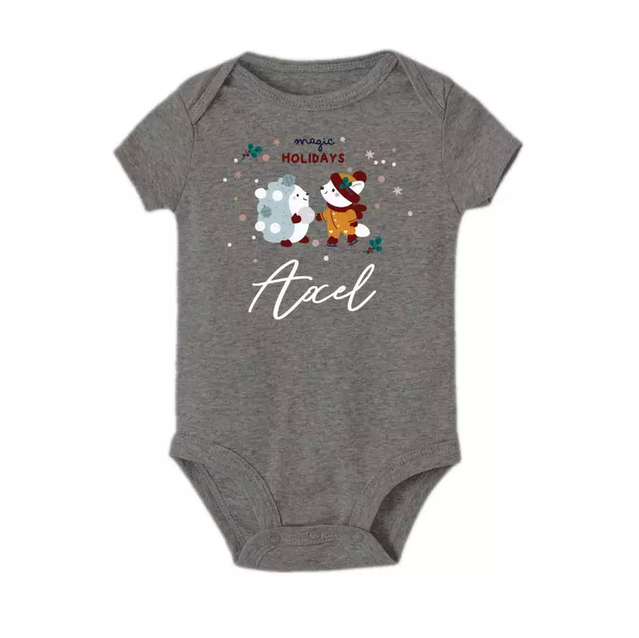 custom name baby bodysuit and tee Hedgehog and the friend design